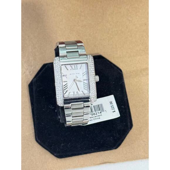 Michael Kors MK4642 Mini Emery Pave Silver-Tone Ladies Watch - Picture 2 of 5